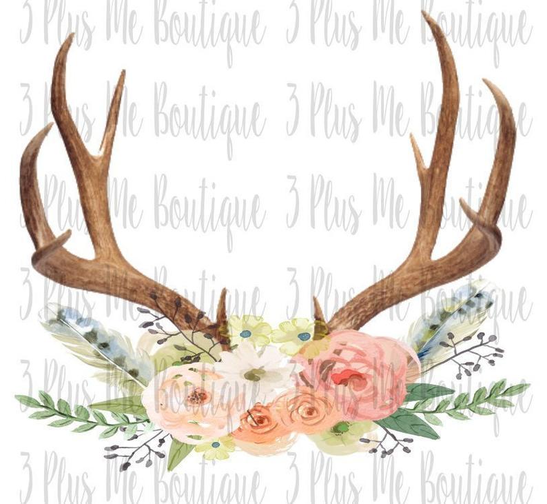 Antlers with Floral decorations